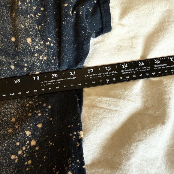 Handmade Thrashed Celestial T-Shirt L/XL Bleach Splattered Distressed Grunge Tee - Picture 5 of 7